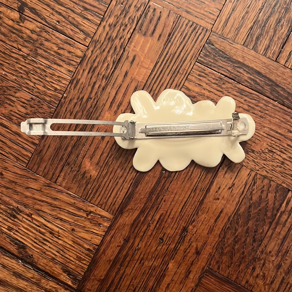 🤩Host Pick😍Vintage 🇫🇷 French flower 🌸 barette - Picture 3 of 5